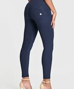 FREDDY 7/8 HIGH RISE BASIC NAVY COTTON