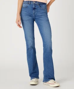 WRANGLER BOOTCUT JEANS W28B4736Y RAVEN