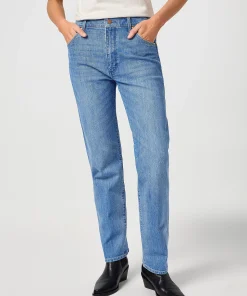 WRANGLER SUNSET BABY BLUE STRAIGHT LEG JEANS 112362617
