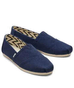 TOMS NAVY RECYCLED COTTON CANVAS