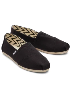TOMS BLACK RECYCLED COTTON CANVAS