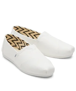 TOMS WHITE RECYCLED COTTON CANVAS