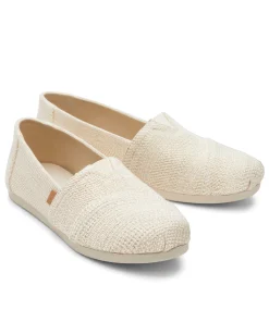 TOMS NATURAL UNDYED METALLIC LINEN CANVAS
