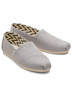 TOMS DRIZZLE GREY RECYCLED COTTON CANVAS