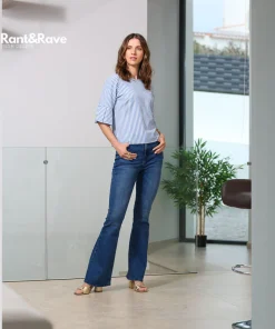 RANT&RAVE FIONA FLARE JEANS RETRO BLUE