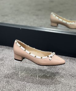 LORETTA VITALE LEATHER PINK PUMP C9303