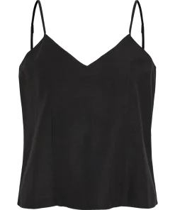 VILA PRISILLA S/L SHORT SINGLET BLACK