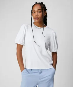 OBJECT JAMIE S/S TOP WHITE