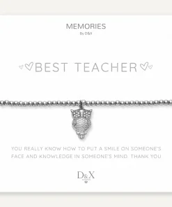 D&X MEMORIES BEST TEACHER BRACELET