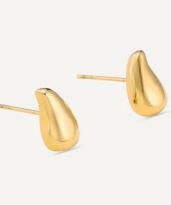 D&X GOLD DROPLET EARRINGS DE1252K