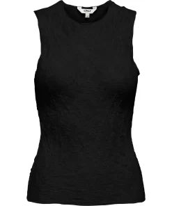 ONLY JOANNE SLEEVELESS MESH TOP BLACK