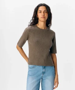 OBJECT ELVA 2/4 KNIT TOP MOREL