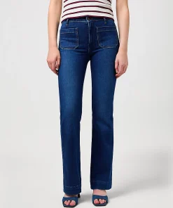 WRANGLER FLARE JEANS DARK WASH