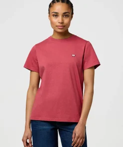 WRANGLER SIGN OFF T-SHIRT EARTH RED
