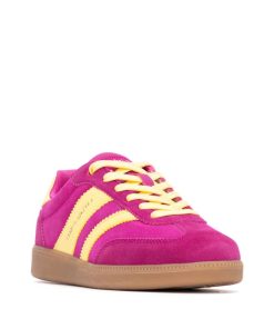 TEDDY SMITH FUCHSIA SUEDE SNEAKERS 120235