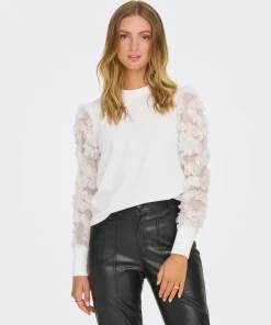 JDY FAIRVIEW SWEATSHIRT WHITE