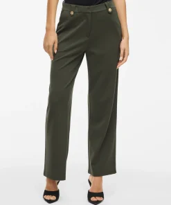 VILA CLUA WIDE LEG TROUSERS DEEP DEPTHS