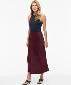 VILA ELLETTE MIDI SKIRT FIG