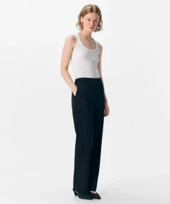 OBJECT LISA STRAIGHT LEG TROUSERS BLACK