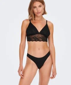 ONLY TRACY BONDED THONG 3-PACK BLACK