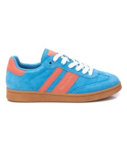 TEDDY SMITH BRIGHT BLUE SUEDE SNEAKERS 120007
