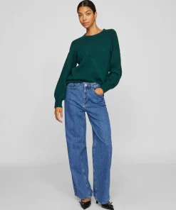 VILA FREYA JAF HW WIDE LEG JEANS MBD