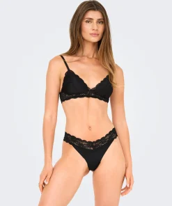 ONLY CHLOE LACE THONG 3-PACK BLACK