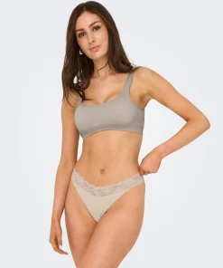 ONLY CHLOE LACE THONG 3-PACK PEACH TAFFY