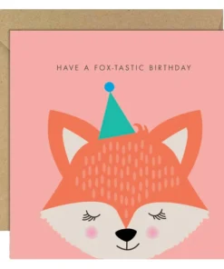 BOLD BUNNY CARD FOX-TASTIC BIRTHDAY