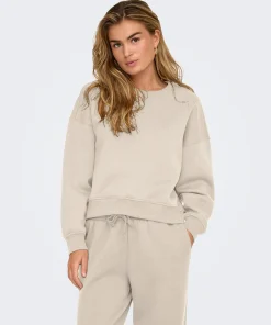 ONLY BEST CREW NECK SWEATSHIRT PUMICE STONE