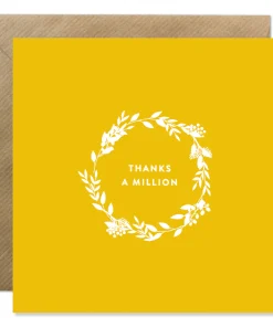 BOLD BUNNY CARD THANKS A MILLION