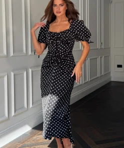 GIRL IN MIND DOVE RUCHED DRESS