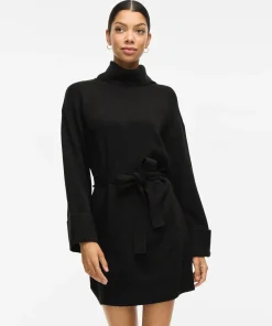 VILA ROLFIE KNIT DRESS WITH TIE BELT