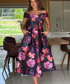 GIRL IN MIND DAPHNE DRESS DARK FLORAL