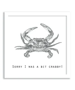 SARAH BODDY CARD SORRY I WAS A BIT CRABBY