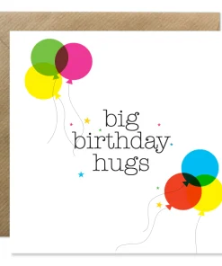 BOLD BUNNY CARD BIG BIRTHDAY HUGS
