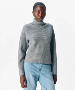 OBJECT VIOLA ROLLNECK KNIT IN GREY COLOUR