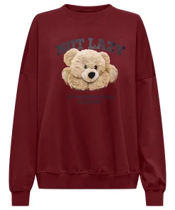 ONLY BILA CABERNET BEAR SWEATSHIRT