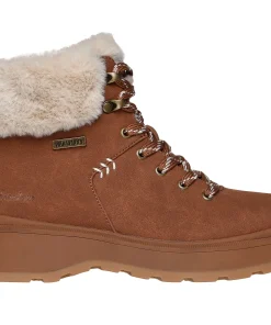 SKECHERS PARK CITY BOOTS IN CHESTNUT