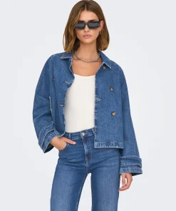 ONLY APRIL SHORT DENIM TRENCH JACKET