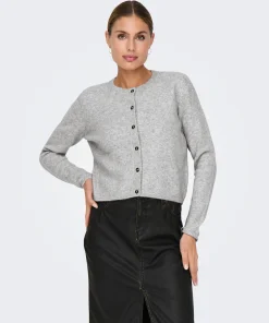 JDY CHLOE CARDIGAN IN LIGHT GREY MELANGE