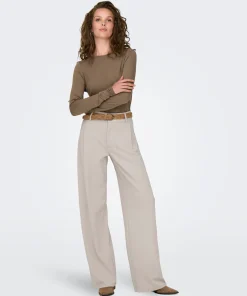JDY GEGGO OCCASION TROUSERS IN CHATEAU GREY