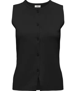 JDY PRIME FITTED VEST KNIT IN BLACK COLOUR