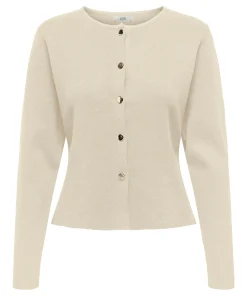 JDY PRIME FITTED CARDIGAN IN WHITECAP GREY