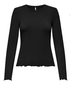 ONLY VIRRO ONECK LS TOP BLACK