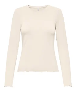 ONLY VIRRO ONECK LS TOP CREAM