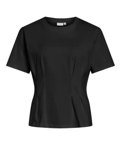 VILA MONIE PLEAT TOP IN BLACK COLOUR