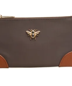 ALICE WHEELER BROMPTON PURSE IN CHOCOLATE COLOUR