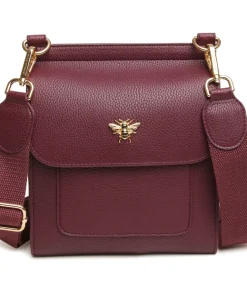 ALICE WHEELER BLOOMSBURY BAG IN BERRY COLOUR