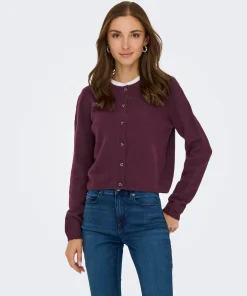 JDY CHLOE CARDIGAN IN WINE COLOUR